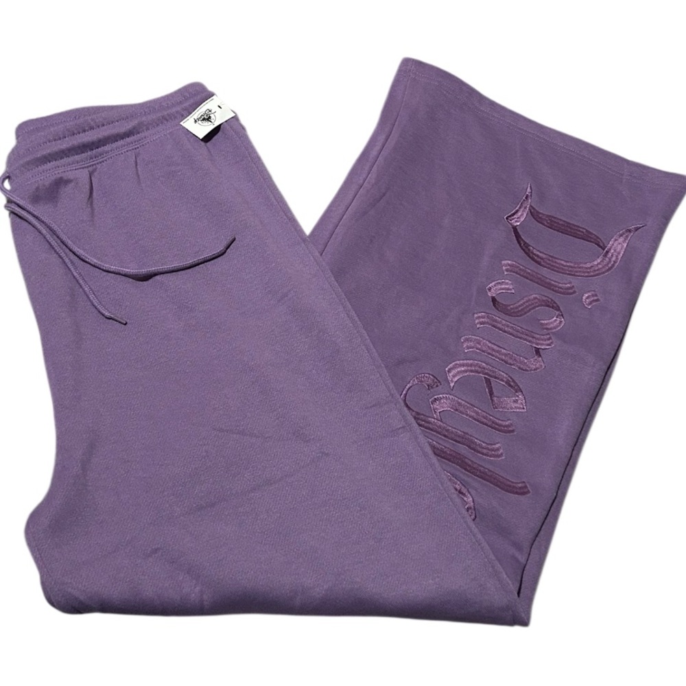 Disney wide leg sweat pants with elastic and drawstring waist NWT
